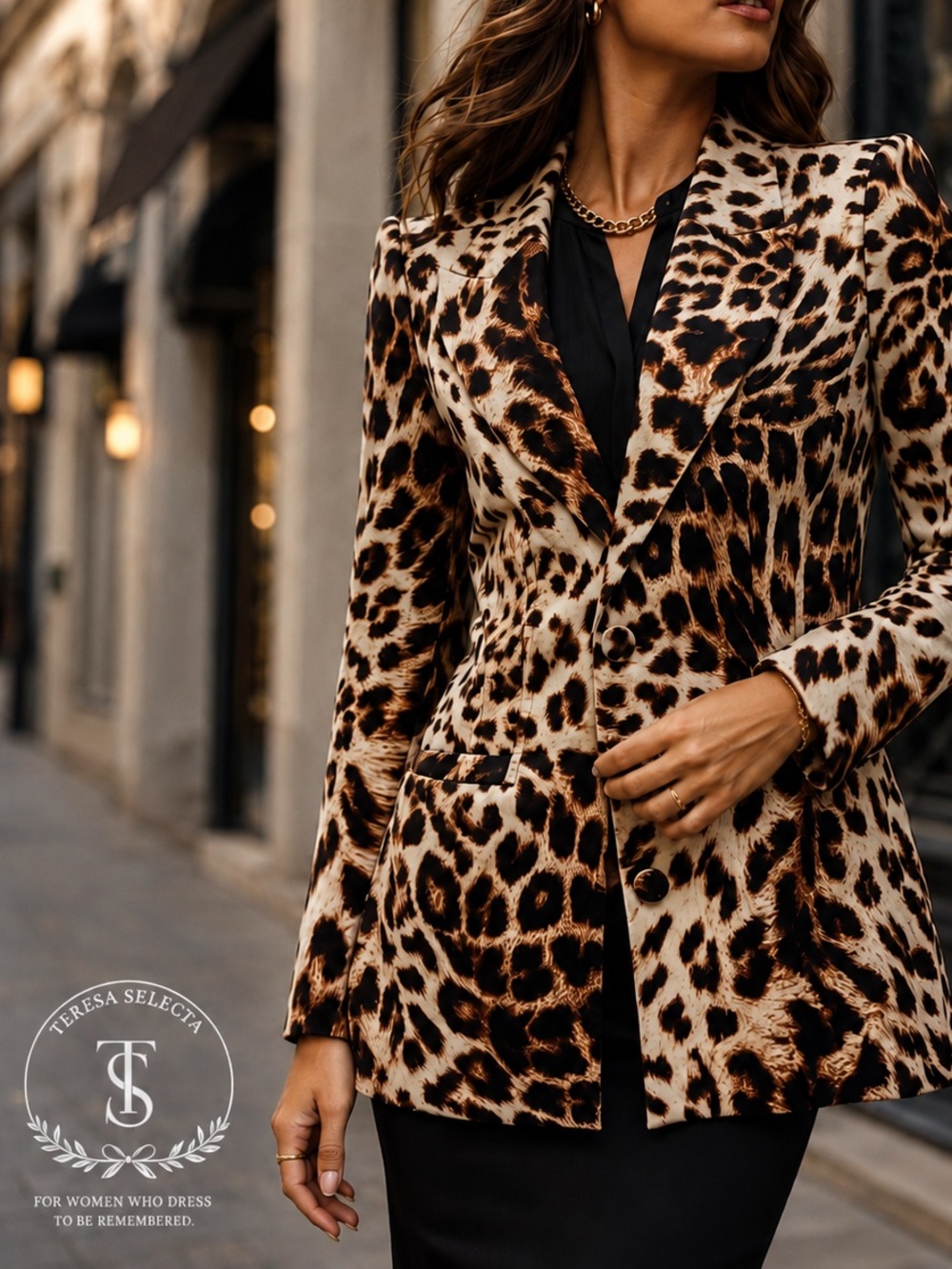 Marciano by Guess Leopard Print Satin Blazer Size 0 Statement Animal Print